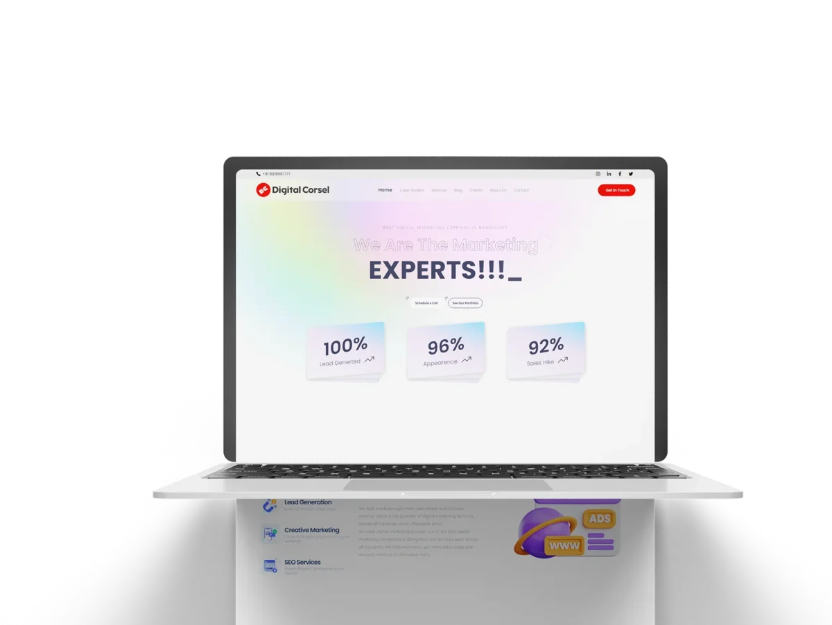 Digital Corsel - Website Preview Screenshot