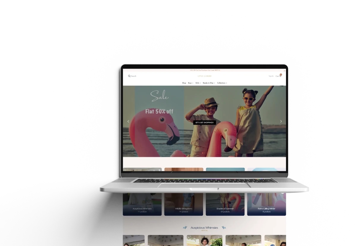 Little Luxury - Website Preview Screenshot